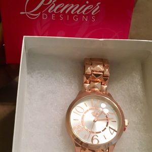Premier Designs Jewelry Rose Factor Watch NIB